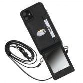 Protectie pentru spate Hama Mirror Cross-Body pentru iPhone 12/12 Pro, Black