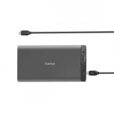 Baterie portabila Hama 00200012, 26800mAh, 2 x USB-A, 1 x USB-C, Black
