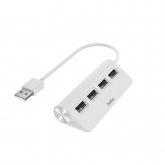 Hub USB Hama 00200120, 4x USB 2.0 Tip A, White