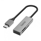 Card Reader Hama 00200131, USB-C, Grey