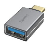 Adaptor Hama 00200300, USB-C - USB-A, Gray