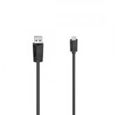 Cablu de date Hama 00200607, USB - microUSB, 0.75m, Black