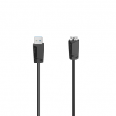 Cablu Hama 00200626, USB - microUSB-B, 0.75m, Black