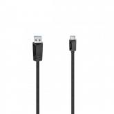 Cablu de date Hama 00200651, USB - USB-C, 0.75m, Black