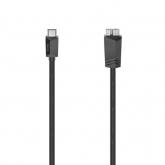 Cablu Hama 00200655, USB-C - micro USB-B, 0.75m, Black