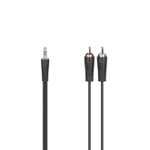 Cablu audio Hama 00200720, 3.5mm jack - 2x RCA, 1.5m, Black