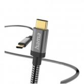 Cablu de date Metal, USB-C - USB-C, 1.5m, Gray