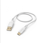 Cablu Hama Flexible 00201571, USB-A - USB-C, 1.5m, White