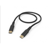 Cablu Hama Flexible 00201576, USB-C - USB-C, 1.5m, Black