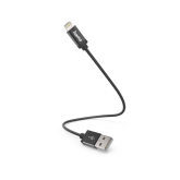 Cablu alimentare Hama 00201578, USB-A male - Lightning male, 0.2 m, Black