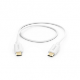 Cablu de date Hama 00201590, USB-C male - USB-C male, White