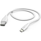 Cablu de date Hama 00201596, USB-A - USB-C, 1.5m, White