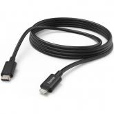 Cablu de date Hama, USB-C - Lightning, 3m, Black