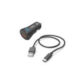 Incarcator auto Hama 00201615, 1x USB-A, 19.5W, Black