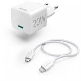 Incarcator retea Hama 00201620, 1x USB-C, 20W, White