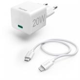 Incarcator retea Hama 00201620, 1x USB-C, 20W, White