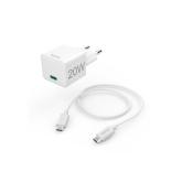 Incarcator retea Hama 00201675, 1 x USB-C, 12 V, 2.22 A, 20 W, White