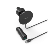Incarcator auto Hama MagCharge Car FC15, USB-C, 12 V, 2.22 A, 15 W, Black