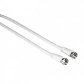 Cablu coaxial Hama 00205039, 5m, White