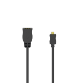 Cablu Hama 00205168, micro HDMI - HDMI female, 0.1m, Black