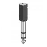 Adaptor audio Hama 00205194, 3.5mm jack - 6.3mm jack, Black