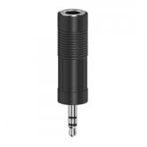 Adaptor audio Hama 00205196, 3.5mm jack male - 3.5mm jack female, Black