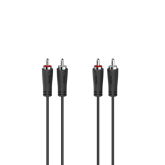 Cablu audio Hama 00205257, 2x RCA - 2x RCA, 1.5m, Black