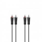Cablu audio Hama 00205258, 2x RCA - 2x RCA, 3m, Black