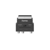 Adaptor Hama 00205268, Scart  - 3x RCA, Black