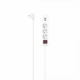 Prelungitor Hama 00223181, 3x Schuko, 2x USB, White