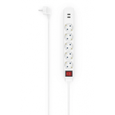 Prelungitor Hama 00223183, 5x Shucko, 1.4m, White