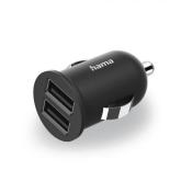 Incarcator auto Hama 00223351, 2x USB-A, 12W, Black