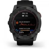 SmartWatch Garmin Fenix 7 Solar Edition, 1.3inch, Curea silicon, Slate Grey-Black