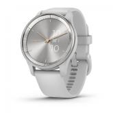  SmartWatch Garmin Vívomove Trend, 1.01inch, Curea Silicon, Silver