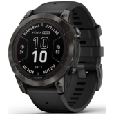 SmartWatch Garmin Fenix 7S Pro Solar Edition, 1.3 inch, Curea silicon, Carbon Grey