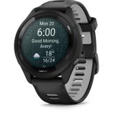 SmartWatch Garmin Forerunner 265, 1.3 inch, Curea silicon, Black-Powder Grey