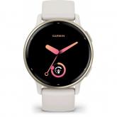 SmartWatch Garmin vivoactive 5, 1.2inch, Curea Silicon, Ivory-Cream Gold