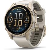 SmartWatch Garmin Fenix 8, 1.3 inch, Curea silicon, Soft Gold-Fog Grey