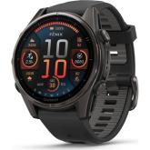 SmartWatch Garmin Fenix 8, 1.3 inch, Curea silicon, Carbon Grey-Black