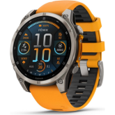 SmartWatch Garmin Fenix 8, 1.4 inch, Curea silicon, Spark Orange-Graphite