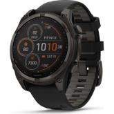 SmartWatch Garmin Fenix 8, 1.4 inch, Curea silicon, Carbon Grey-Black