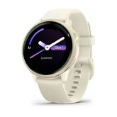 SmartWatch Garmin Vívoactive 6, 1.2 inch, Curea Silicon, Bone/Lunar Gold