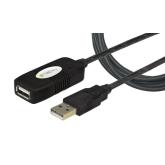 Cablu Techly 023646, USB-A male - USB-A female, 10m, Back