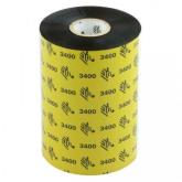 Ribbon Zebra 03400BK06045, Wax/Resin, 60 x 450mm, Black, 6/box