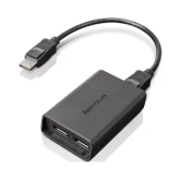 Adaptor Lenovo 0B47092, Displayport male - 2 x Displayport female, Black