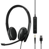 Casti cu microfon Sennheiser by Epos Adapt 165T II, 3.5mm jack/USB-A, Black