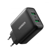 Incarcator retea Ugreen CD161, 2x USB, 3A, Black