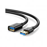 Cablu Ugreen US129, USB 3.0 male - USB 3.0 female, 1m, Black
