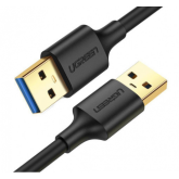 Cablu de date Ugreen 10371, USB male - USB male, 2m, Black