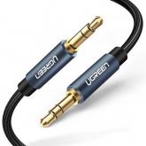 Cablu audio Ugreen AV112, 3.5mm jack - 3.5mm jack, 2m, Black-Blue